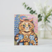 Kat | Louis Wain | Briefkaart (Staand voorkant)