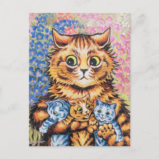 Kat | Louis Wain | Briefkaart (Voorkant)