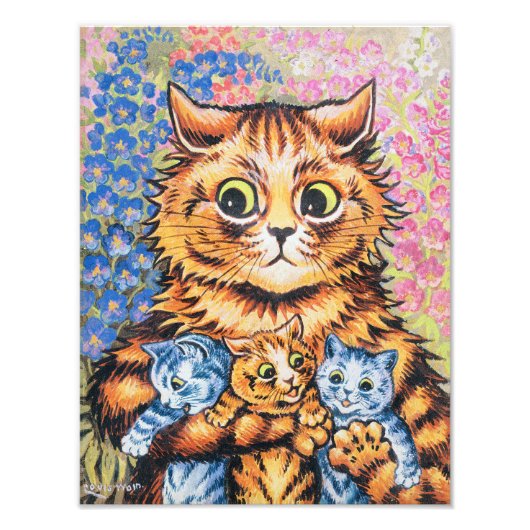 Kat | Louis Wain | Foto Afdruk (Voorkant)