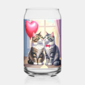 Kat Love Blikvorm Glas (Achterkant)