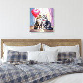 Kat Love Canvas Afdruk (Insitu (Slaapkamer))