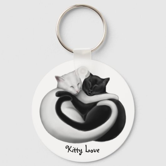 Kat Love Cat Sleutelhanger (Voorkant)