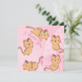 Kat Love Feestdagenkaart (Staand voorkant)