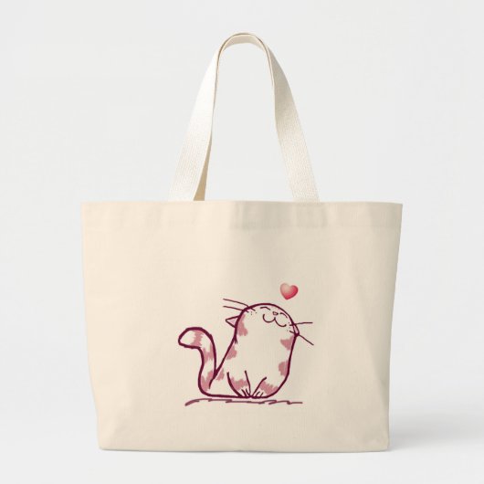 Kat Love Grote Tote Bag (Voorkant)