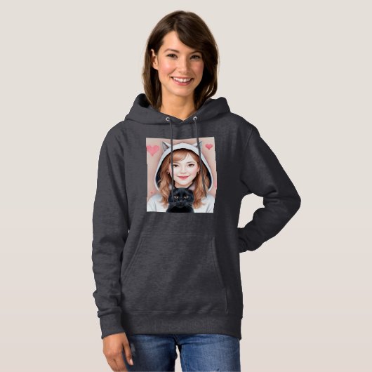 Kat Love Hoodie (Voorkant volledig)
