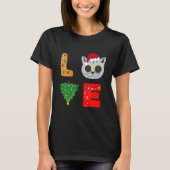 Kat Love Kerstmis Gingerbrood T-shirt (Voorkant)
