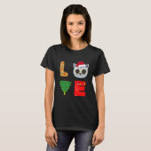 Kat Love Kerstmis Gingerbrood T-shirt (Voorkant volledig)