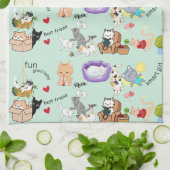 Kat Love Keuken Handdoeken (Gevouwen)