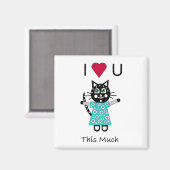 Kat Love Magneet (Voorkant / Achterkant)