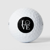Kat Love on Black Golfballen (Voorkant)