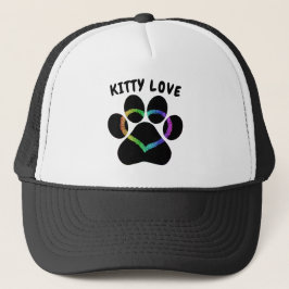 Kat Love Rainbow Heart Trucker Pet