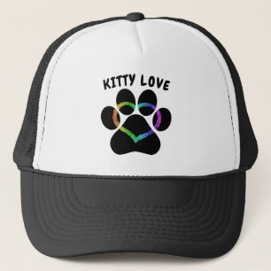 Kat Love Rainbow Heart Trucker Pet