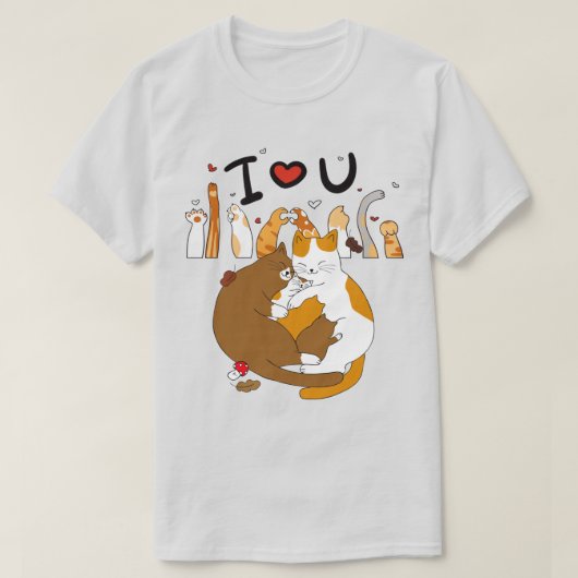 Kat Love T-shirt (Design voorkant)