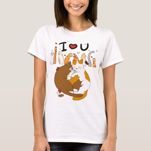 Kat Love T-shirt (Voorkant)
