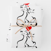 Kat Love Wrapping Paper Flat Sheet Set van 3 (In situ)