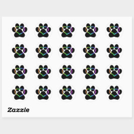 KAT LOVE zwart Ronde Sticker