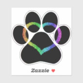 KAT LOVE zwart Sticker (Vel)