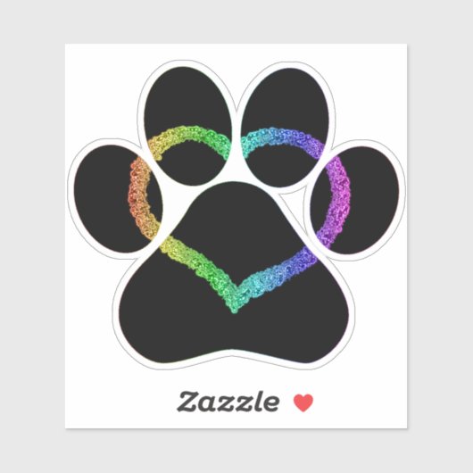 KAT LOVE zwart Sticker (Vel)