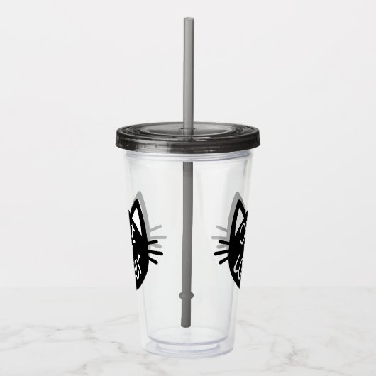 Kat Lover Acryltumbler Acryl Drinkbeker (Rechts)