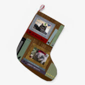 Kat Lover Boeken op een schotel Kleine Kerstsok (Voorkant (Hangend))