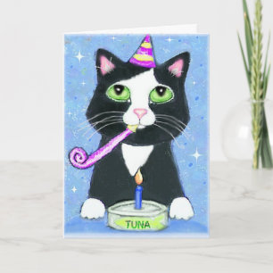 Kat Lover Boy's Birthday Card Kaart