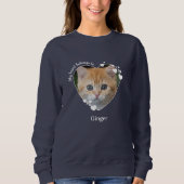Kat Lover Custom Cute Pet Photo Heart Trui (Voorkant)