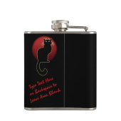 Kat Lover Flask Aangepaste kat Drink Flasers & cad Heupfles (Achterkant)
