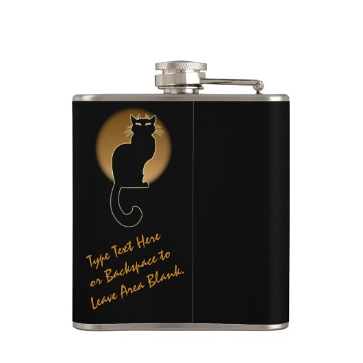 Kat Lover Flask Aangepaste kat Drink Flasers & cad Heupfles (Achterkant)