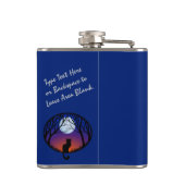 Kat Lover Flask Aangepaste kat Drink Flasers & cad Heupfles (Achterkant)