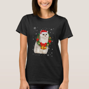 Kat Lover Funny Persizische kerstboom T-shirt