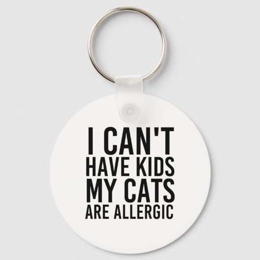Kat Lover geeft dat ik geen Kinderen kan hebben... Sleutelhanger (Voorkant)