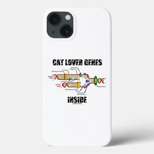 Kat Lover-genen in DNA-replicatie Case-Mate iPhone Case (Achterkant)