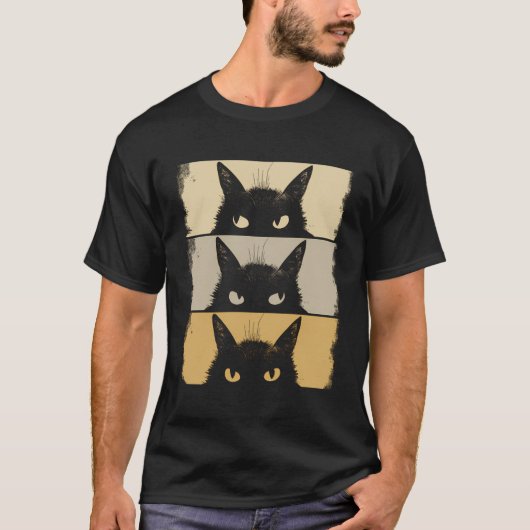 Kat Lover Grumpy Zwart Kitten Kat Mam Kat Papa T-shirt (Voorkant)