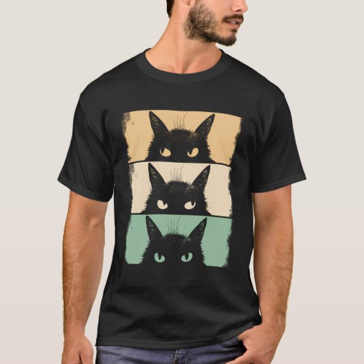 Kat Lover Grumpy Zwart Kitten Kat Mam Kat Papa T-shirt (Voorkant)