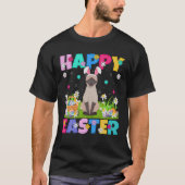 Kat Lover Happy Paaster Bunny Siamese Kat Pasen T-shirt (Voorkant)