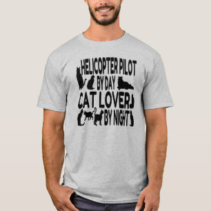 Kat Lover-helikopterpiloot T-shirt