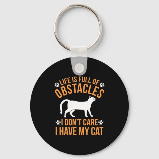Kat Lover ik heb mijn kat Sleutelhanger (Voorkant)