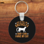 Kat Lover ik heb mijn kat Sleutelhanger (Voorkant)