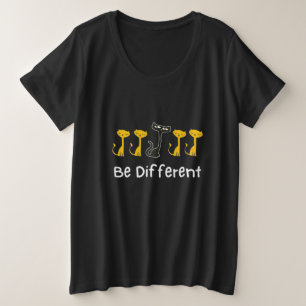 Kat Lover is anders Grote Maat T-shirt