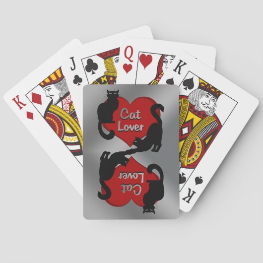Kat Lover-kaarten voor zwarte kattenspeelkaarten Pokerkaarten (Achterkant)