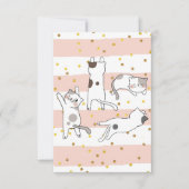 Kat Lover-katten rond RSVP Kaartje (Voorkant)