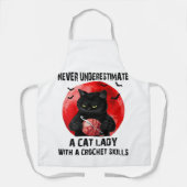 Kat Lover Lady Schort voor liefdevol koken (Voorkant)