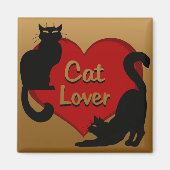 Kat Lover Magnet Kitty Cat Fridge Magnet aanpassen (Voorkant)