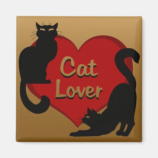 Kat Lover Magnet Kitty Cat Fridge Magnet aanpassen (Voorkant)