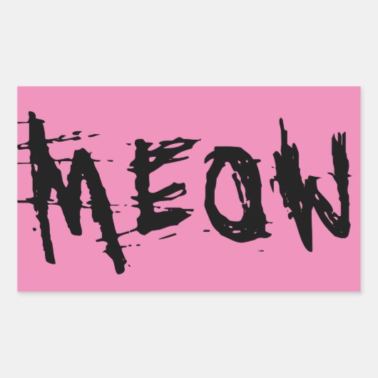 Kat Lover, MEOW stickers (Voorkant)