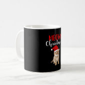 Kat Lover Merry Kerstmis Koffiemok (Voorkant links)