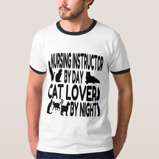 Kat Lover Nursing Instructor T-shirt (Voorkant)