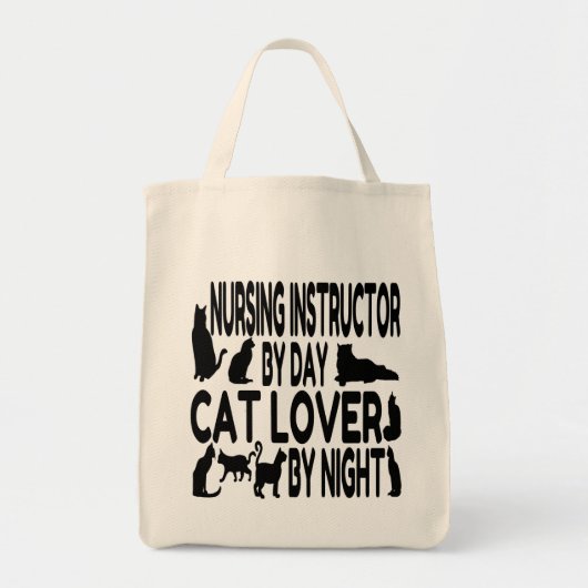Kat Lover Nursing Instructor Tote Bag (Voorkant)