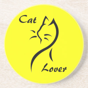 Kat Lover, Onderzetter met gestyliseerde kat-zands