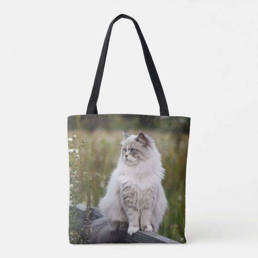 Kat Lover Persoonlijke foto Tote Bag (Achterkant)